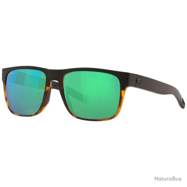 Lunettes polarisantes COSTA DEL MAR Spearo Black shiny tortoise Green mirror 580G