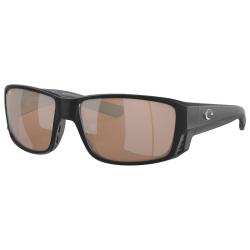 Lunettes polarisantes COSTA DEL MAR Tuna alley pro Matte black Copper silver mirror 580G