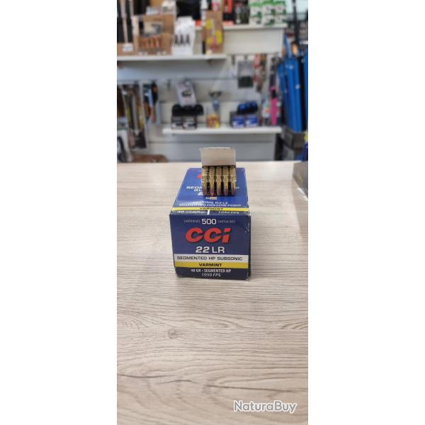 100 Balles CCI 22LR segmented subsonic 40gr varmint