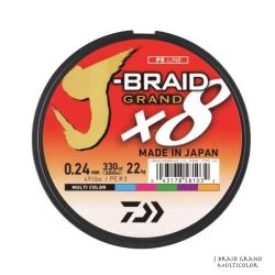 Tresse Daiwa J Braid Grand X8 150m Multicolore 6/100 150m