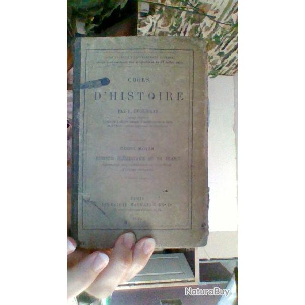Cours d'histoire par G. Ducoudray - Paris Librairie Hachette et cie -