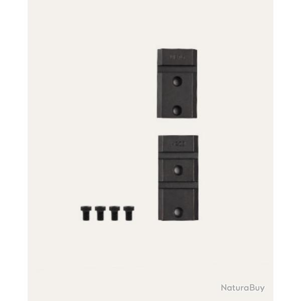 Paire d'embases WARNE acier pour Remington 700