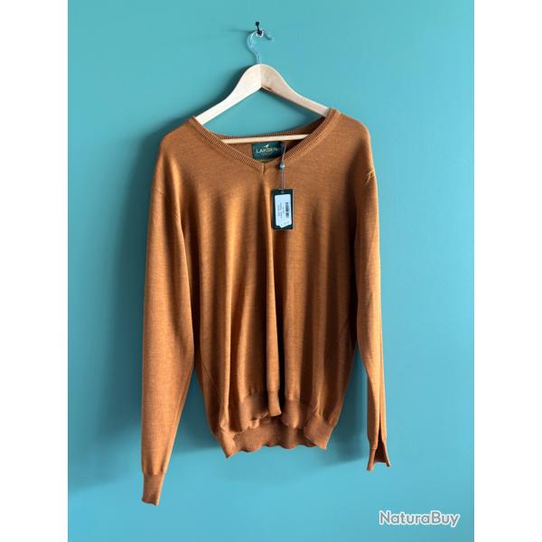 Pull Laksen Sussex orange taille XL