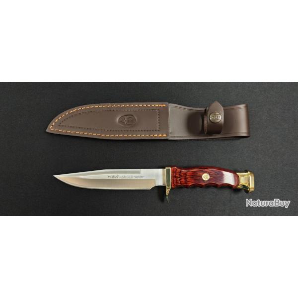 Muela Ranger 14R - Couteau de Chasse 14 cm en Acier X50CrMoV15, Manche Bois Stamina