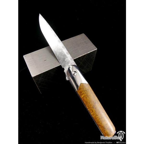 Couteau pliant MTBlades - Verrouillage Linerlock - fait-main par B. Thuillier - Pice unique