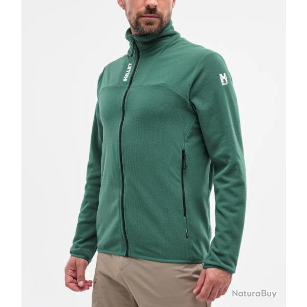 Veste Polaire de Randonn�e Millet Ubic Lightgrid Jkt M Vert