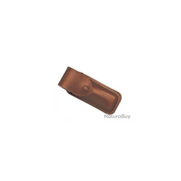 Etui Pielcu  cuir marron pour couteaux de 12/13 cm de manche.