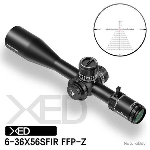 DiscoveryOpt XED 6-36x56SFIR FFP Zero Stop Scope 35mm Tube Hoya FCD100 Verre grav Illumin