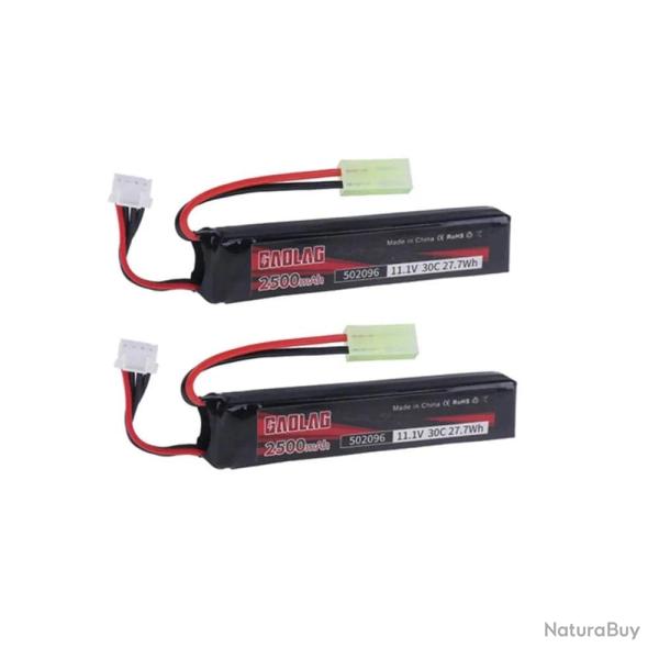 Batterie LiPo 502096 11,1 V 3S 2500 mAh 30 C - 2pcs mini tamiya