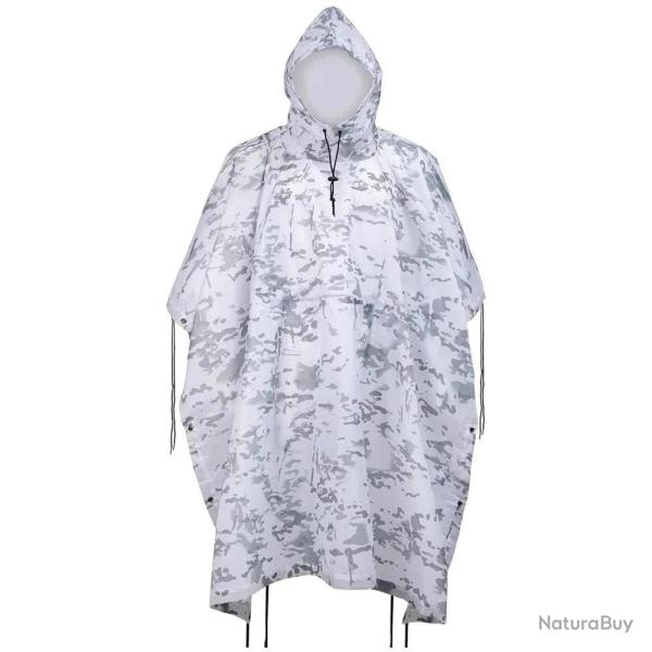 Poncho Winter Snow TACTICAL CAMP - Unique