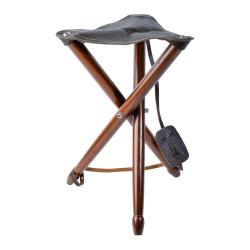 TREPIED BOIS SIEGE CUIR TXL - 