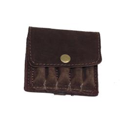 POCHETTE 5 BALLES RAYEES CROUTE CUIR - 