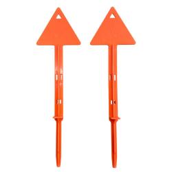 PAIRE DE PIQUETS DE BATTUE - 