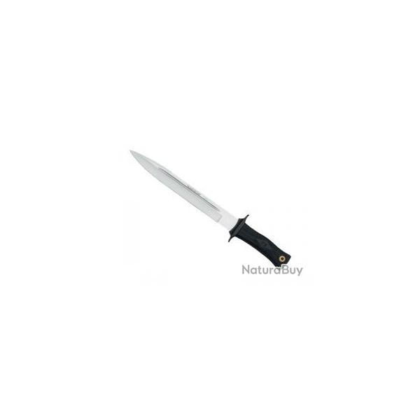 Poignard Muela ESCORP  lame 19 cm acier inox 420, manche gomme noire +tui