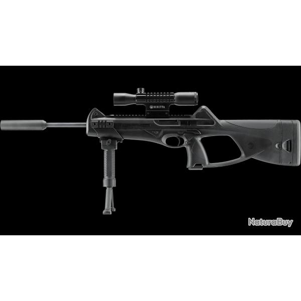 Carabine Beretta CX4 XT STORM  co2 cal.4,5mm 7,5j + silencieux + bipied + lunette 4x32