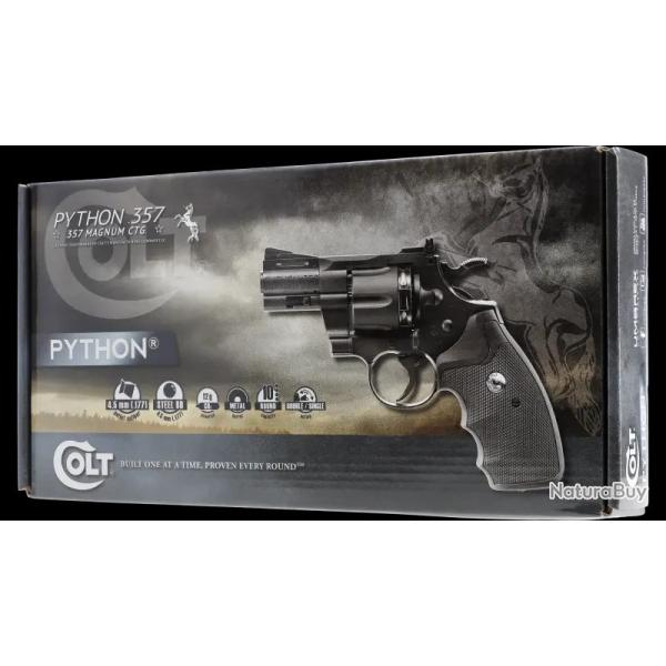 Revolver Colt PYTHON 2.5" co2 cal.4,5mm et 4,5mm BBS 3j