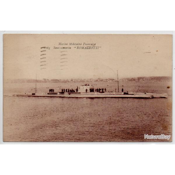 CPA -MARINE MILITAIRE FRAN�AISE - Le Sous - Marin " ROMAZZOTTI "   N�3916