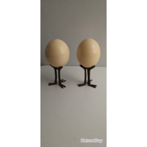 Pieds pour oeufs d'autruche