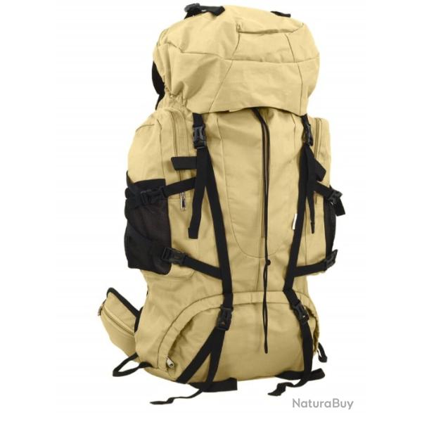 Sac � dos de randonn�e kaki 60L en tissu Oxford - Pour homme aventurier et activit�s outdoor