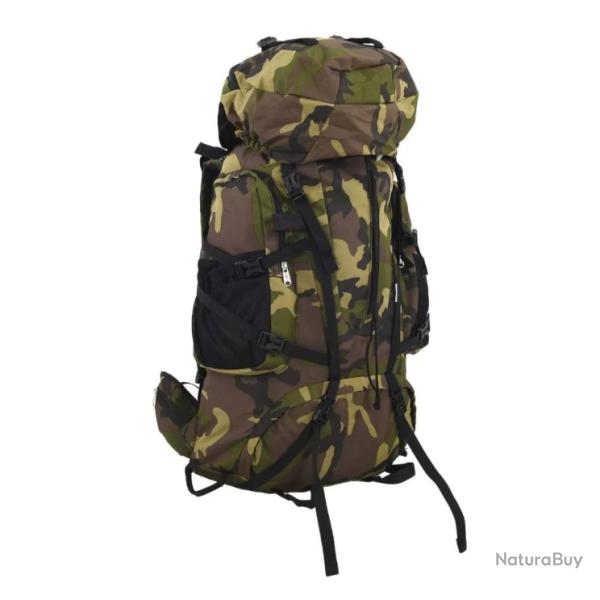 Sac � dos vert camouflage 60 L en tissu Oxford - Pour homme amateur de randonn�e et camping