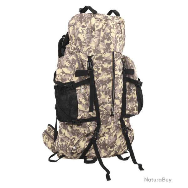 Sac � dos camouflage marron 60L en tissu Oxford - Randonn�e & camping pour homme