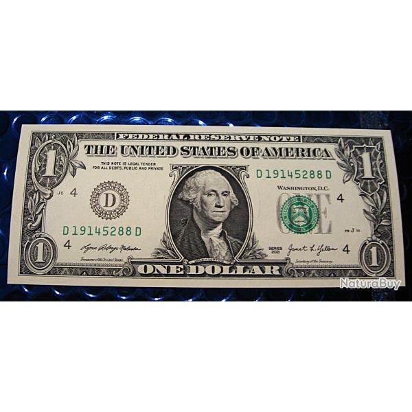 U.S.A billet de 1 one  dollars s�rie 2021 (neuf)