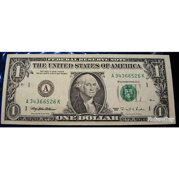 U.S.A billet de 1 one  dollars s�rie 1995 ttb++