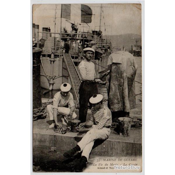 CPA - MARINE DE GUERRE - La Vie du Marin - La Corvee N�3923