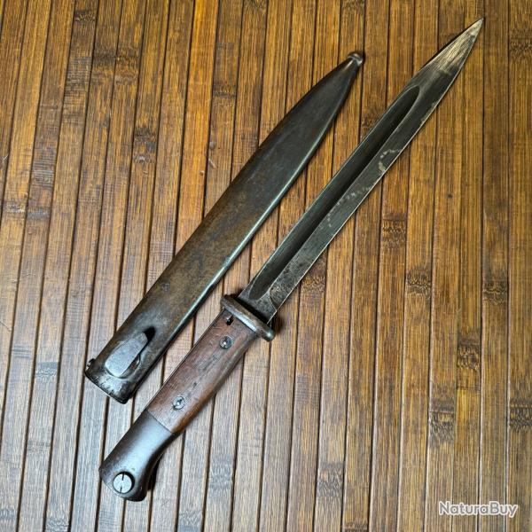 BA�ONNETTE ALLEMANDE MAUSER ASW 43 AVEC FOURREAU AU M�ME NUM�RO WW2