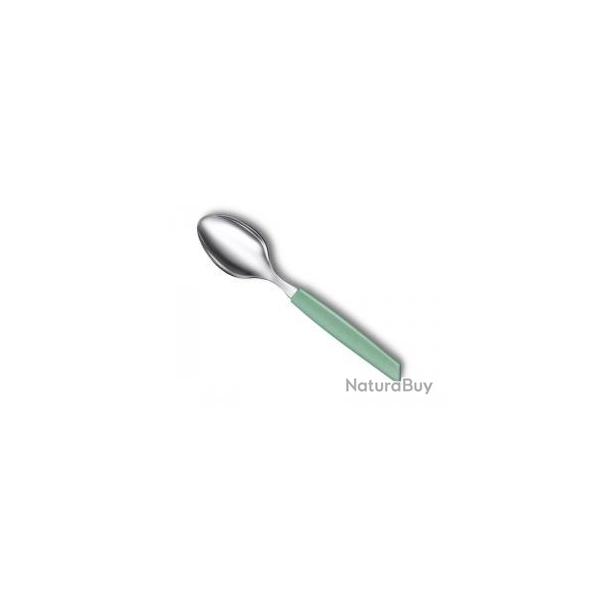 Cuillre  soupe Victorinox Swiss Modern, lame crante 12 cm inox, manche polypropylne vert pastel