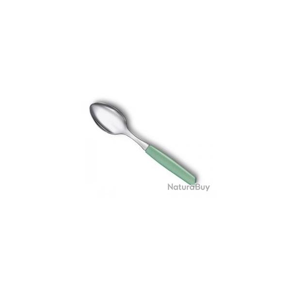 Cuillre  caf Victorinox Swiss Modern, lame crante 12 cm inox, manche vert pastel