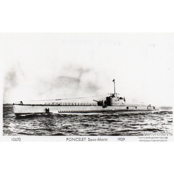 CPA - Marine Guerre- Sous - Marin " PONCELLET "   N�3936