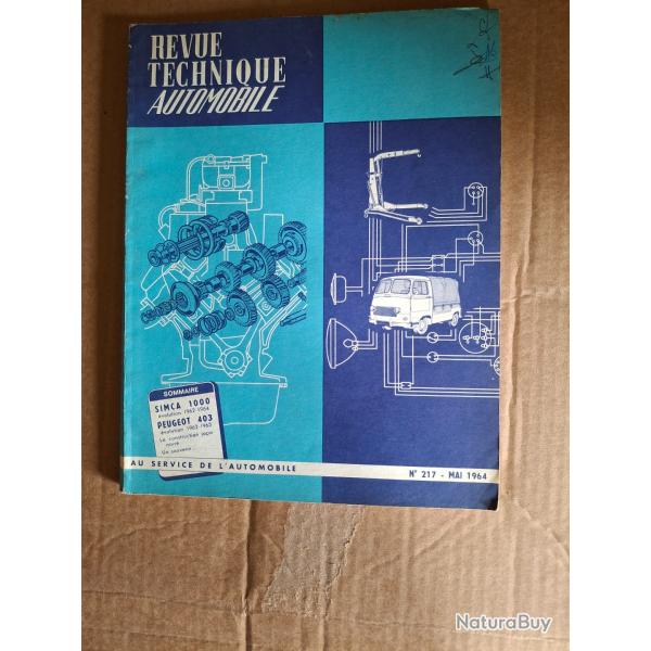 Revue technique simca 1000. Peugeot 403