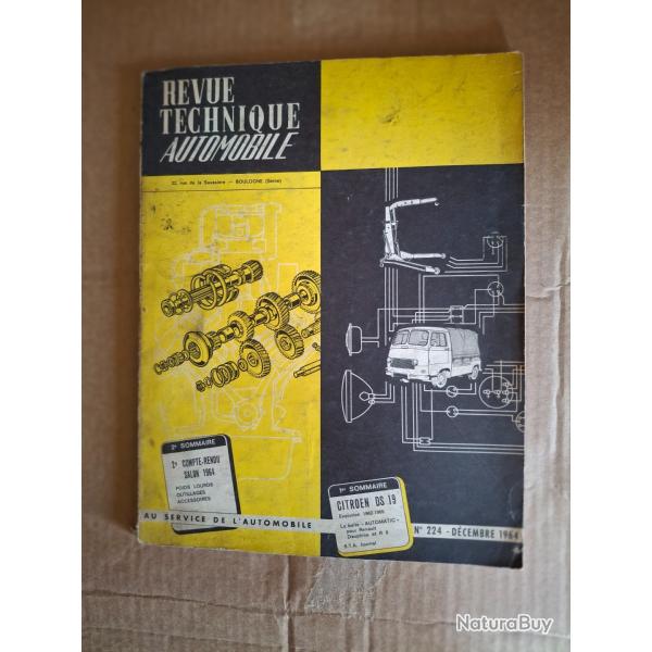 Revue technique Citron DS 19
