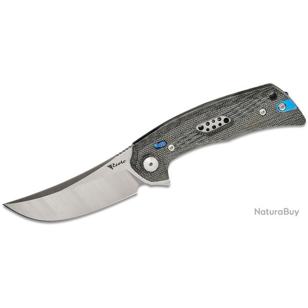 Couteau Reate PL-7 Pivot Lock Lame Acier Nitro-V Manche Micarta Green/Black KIVT REA192