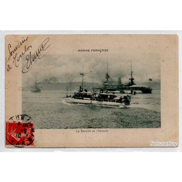 CPA - Marine Militaire Francaise -La Rentree de lEscadre N�3944