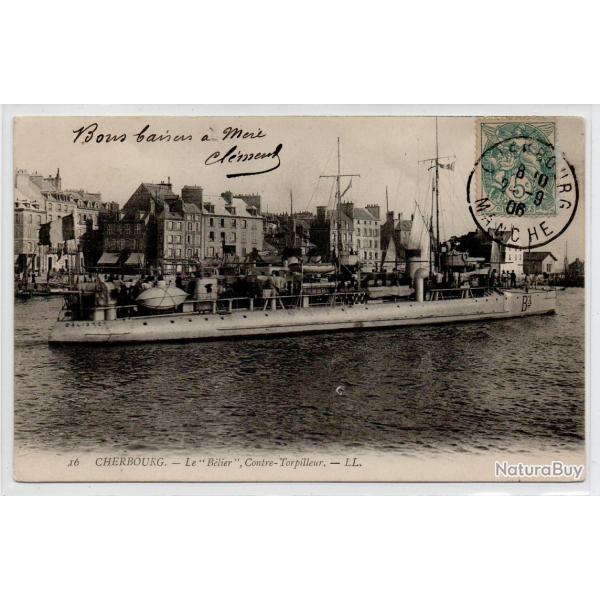 CPA - Marine Militaire -  CHERBOURG - Le " B�lier  "  Contre -Torpilleur  N�3947