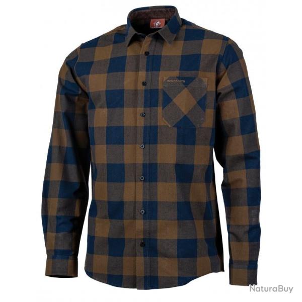 Chemise � carreaux vert Somlys