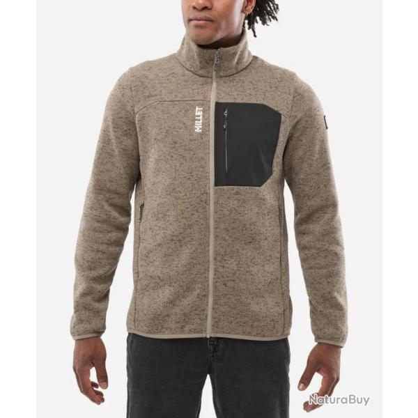 Veste Polaire de Randonn�e Millet Chamonix Knit Jkt M Beige
