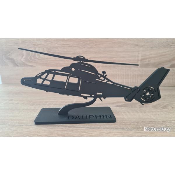 Silhouette / maquette hlicoptre Eurocopter MH65 decorative impression 3D