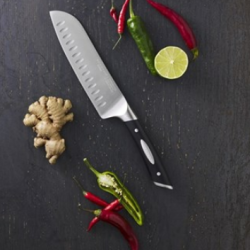 Couteau Santoku alv&eacute;ol&eacute; 18 cm SCANPAN Classic