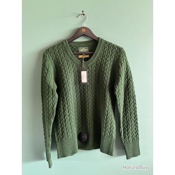 Pull Laksen Vert Femme