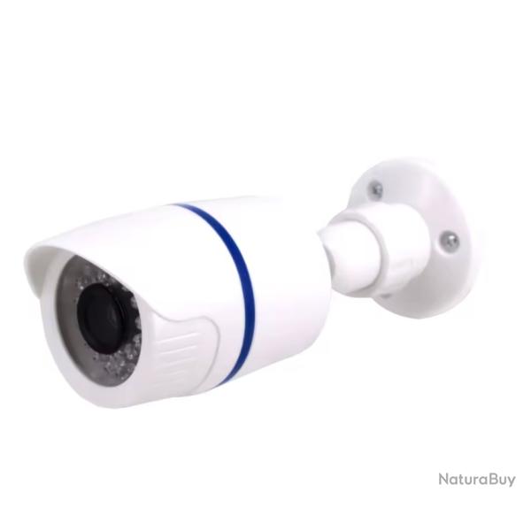 Camra factice Fausse camra dme avec LED rouge effet surveillance raliste Blanc