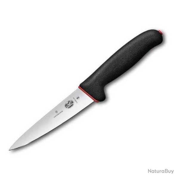 5.5603.12D Couteau � saigner Victorinox Dual Grip noir 12cm