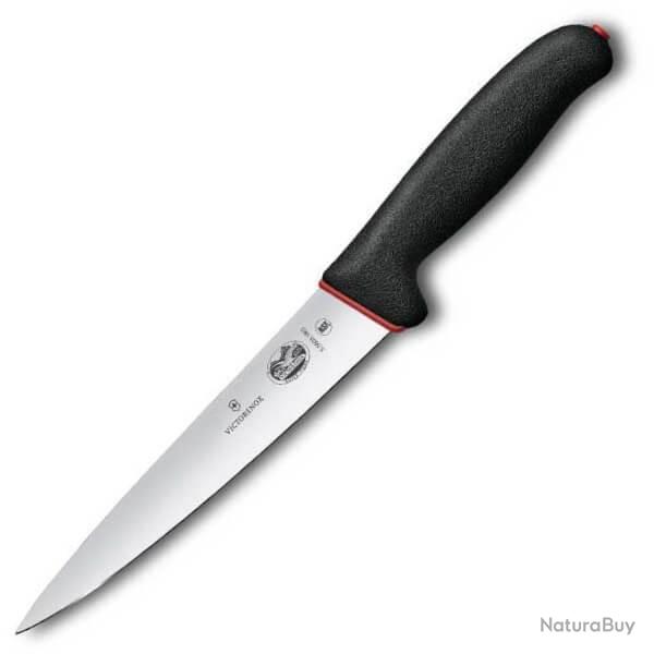 5.5603.18D Couteau  saigner Victorinox Dual Grip noir 18cm