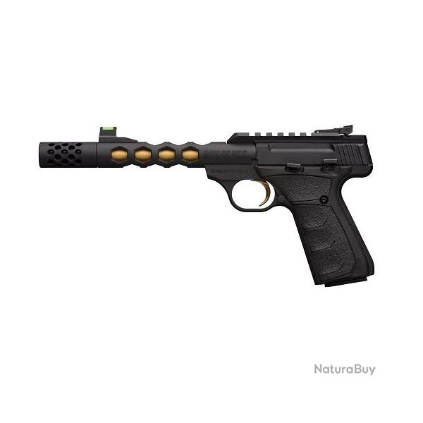 Pistolet BROWNING Buck Mark Vision Black/Gold UFX 1/2x28 Cal.22lr