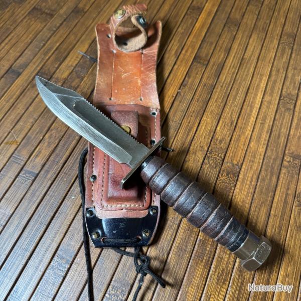 COUTEAU POIGNARD COMBAT SURVIE PILOT U.S ARMY ONTARIO 9-87