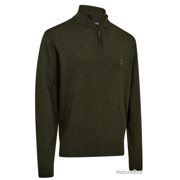 Pull demi zip Harrington kaki DEERHUNTER