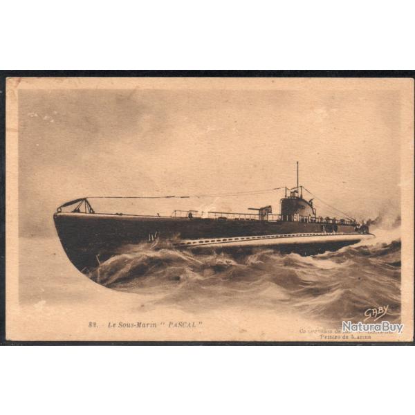 CPA - MARINE DE GUERRE - Le Sous - Marin " PASCAL "  N�3976