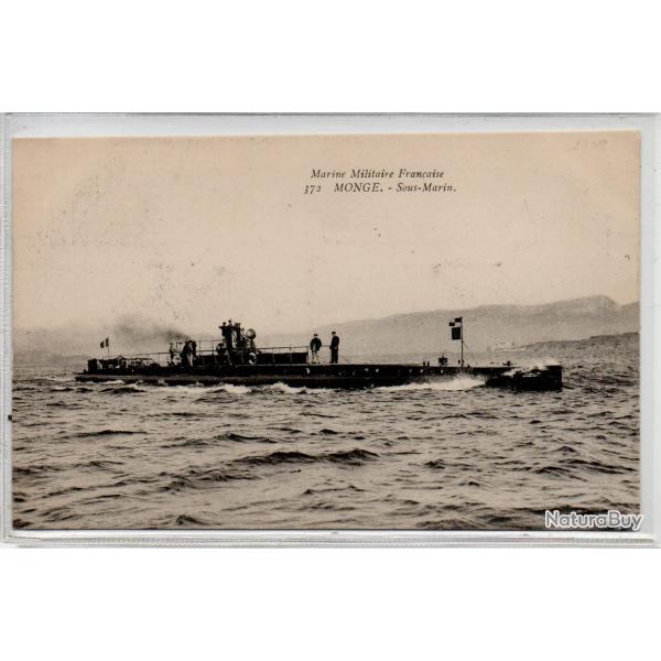 CPA - MARINE MILITAIRE FRAN�AISE - " MONGE " SOUS-MARIN  N�3979